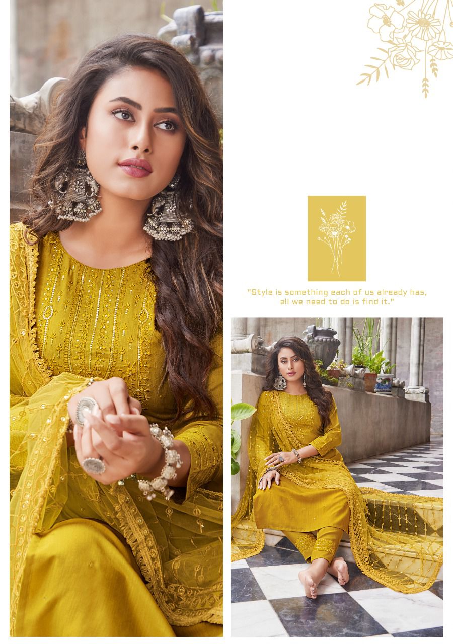 Ladies Flavour Raashi Festive Wear Wholesale Readymade Salwar Suit Catalog